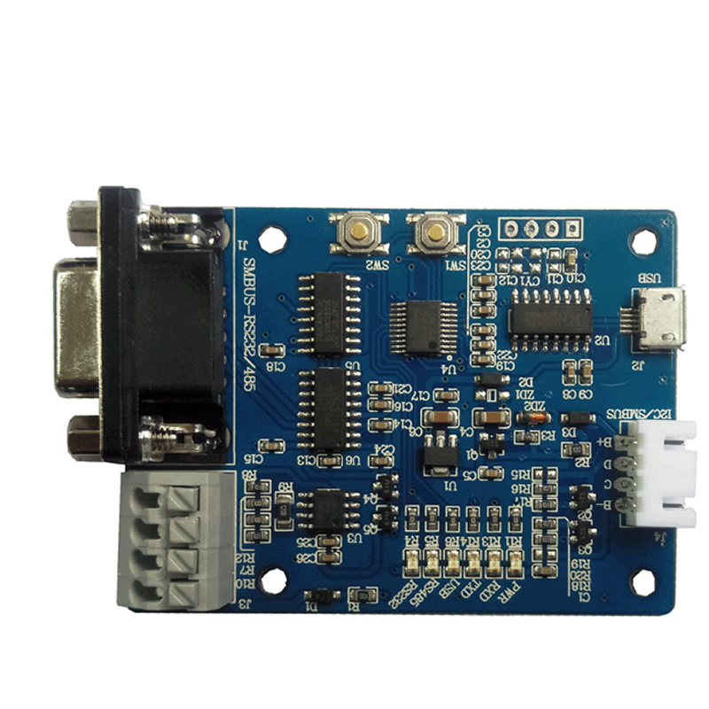SMBus/I2C/HDQ to RS232/RS485 converter
